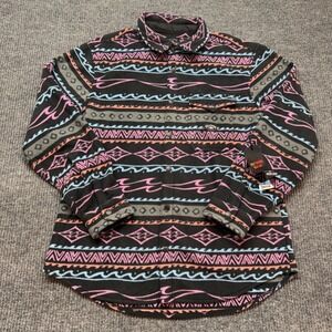 Billabong Furnace Flannel XL Purple Ash Aztec Fleece Shacket DWR Jacket NEW